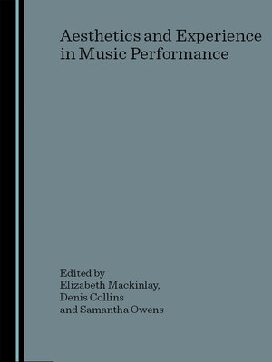 cover image of Aesthetics and Experience in Music Performance
